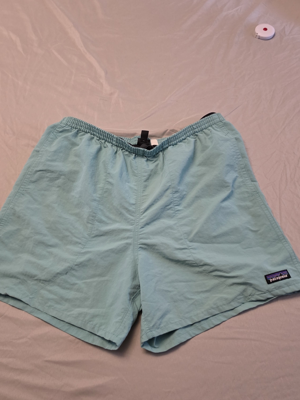 Patagonia Shorts Mens L Teal Blue Swim Trunks Mesh Lined